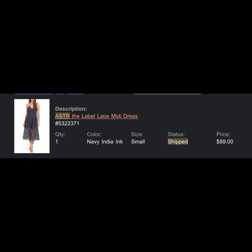 ASTR dress! NWOT